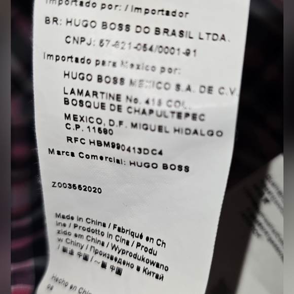 Hugo Boss Slim Fit Plaid Button-up Shirt Men's Size Large - Picture 8 of 10